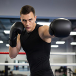 Boxing Gloves Meteor 12 oz training, hook-and-loop strap, PU