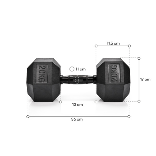 Meteor Hexagonal Dumbbell 20 kg