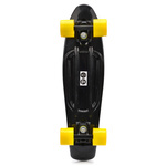 Plastic skateboard Meteor black/yellow/black
