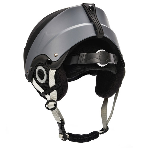 Skihelm Meteor Lumi S 53-55 cm schwarz/grau