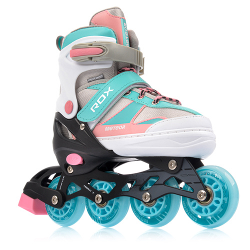Meteor Rox L Rollerskates 38-41 rosa/hellblau