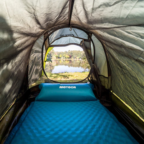 elbstaufblasbare Matte Meteor 188×66×3,8 cm Meeresfarbe