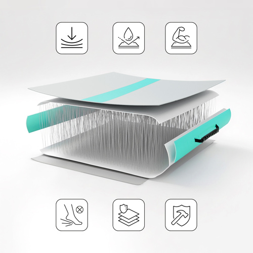 Nadmuchiwana ścieżka akrobatyczna Meteor 300 cm miętowy