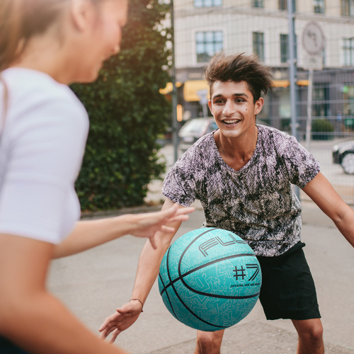 Basketball Meteor Fluo minze 7