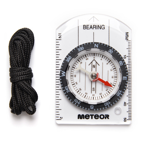 Meteor small compass with ruler