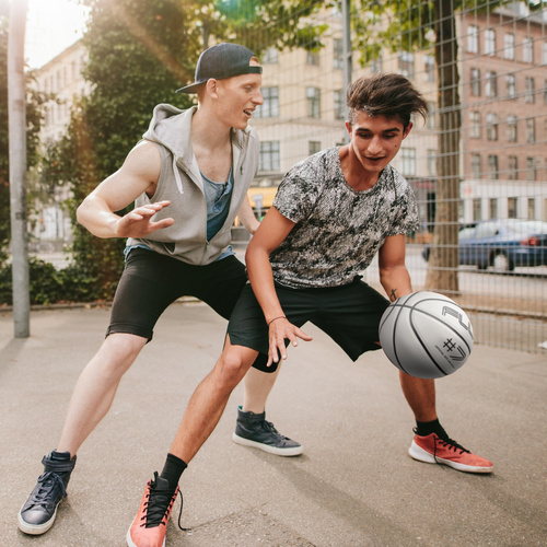 Basketball Meteor Ghost weiß/neon blau 7