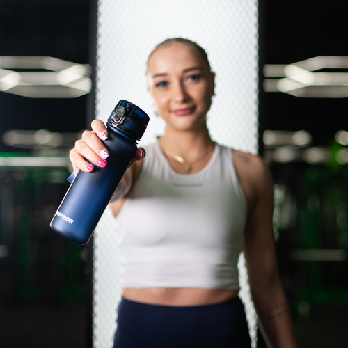 Sports water bottle Meteor 500 ml navy blue