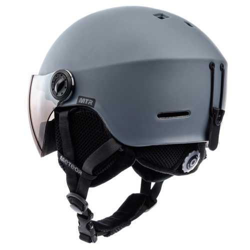 Skihelm Meteor Falven L 58-61 cm grau