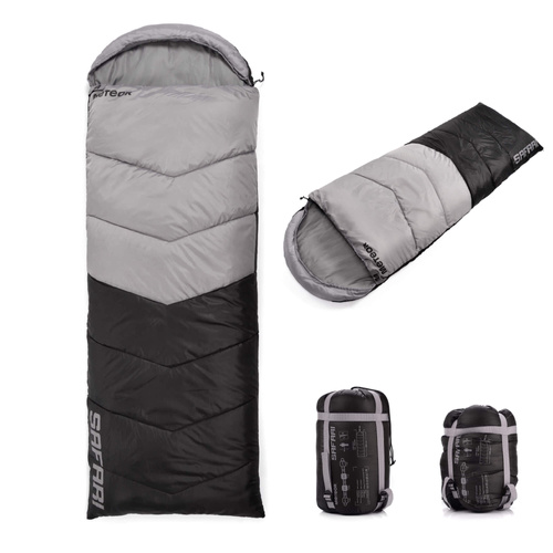 Sleeping bag Meteor Safari R grey/black