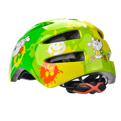 Kids bike helmet PNY11 S 43-48 cm Dogs green