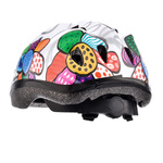 Kinderfahrradhelm Meteor KS07 M 52-56 cm Bunte Blumen