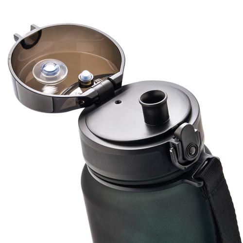 Meteor sports water bottle 1000 ml black/green