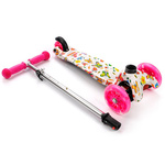 Hulajnoga trójkołowa z kółkami led Meteor Tucan Butterflies