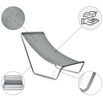 Meteor Slumber liegestuhl grau