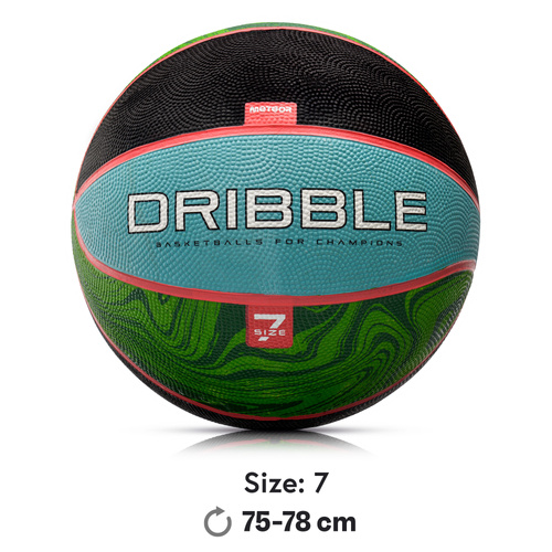 Basketball Meteor Dribble blau/grün