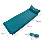 elbstaufblasbare Matte Meteor 188×66×3,8 cm Meeresfarbe