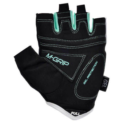 Bike gloves Meteor Gel GX37 XL white/mint