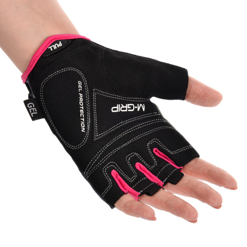 Radsporthandschuhe Meteor Gel GX34 L grau/rosa