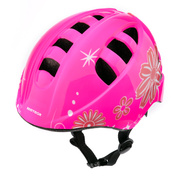 Fahrradhelm Meteor KS08 M 52-56 cm rosa/weiß