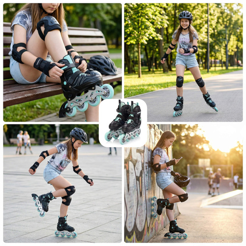 Inline skates Meteor Urbo L 38-41 black/mint