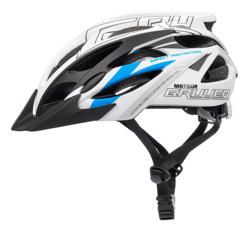 Fahrradhelm Meteor Gruver S 52-56 cm blau/schwarz/weiß
