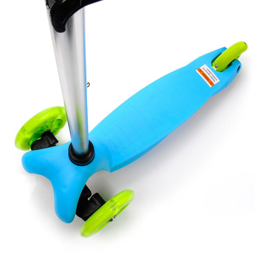 METEOR SCOOTER THREE-WHEEL WITH LED WHEELS TUCAN blue-green