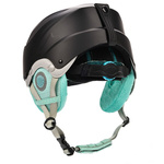 Skihelm Meteor Lumi L 58-61 cm mint/schwarz