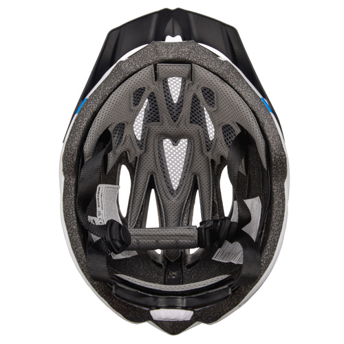 Kask rowerowy Meteor Gruver M 55-58 cm biały/czarny/niebieski