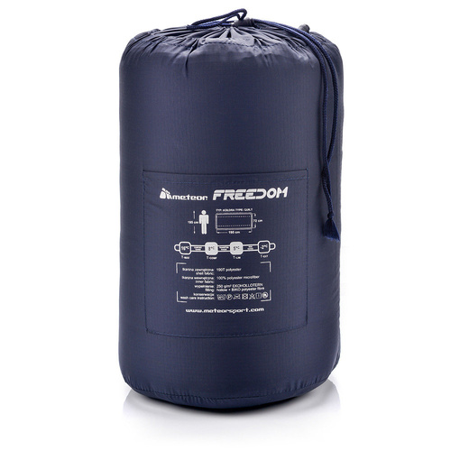 Sleeping bag Meteor Freedom navy blue / gray
