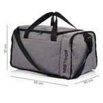 Torba fitness Meteor Odyn 40 l szary melanż/czarny