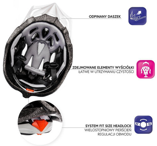 Meteor cycling helmet MV29 Drizzle L 58-61 cm black/neon green