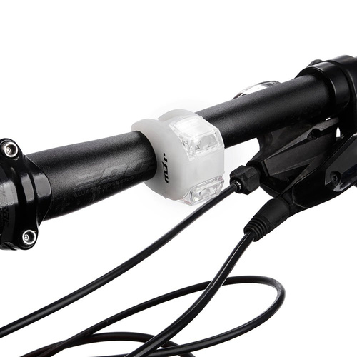 Fahrradlicht-Set Meteor Flex weiß