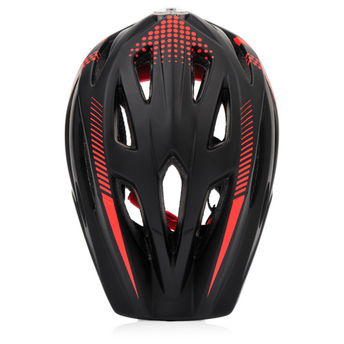 Full-face bicycle helmet Meteor Lupus S 48-52 cm black/red