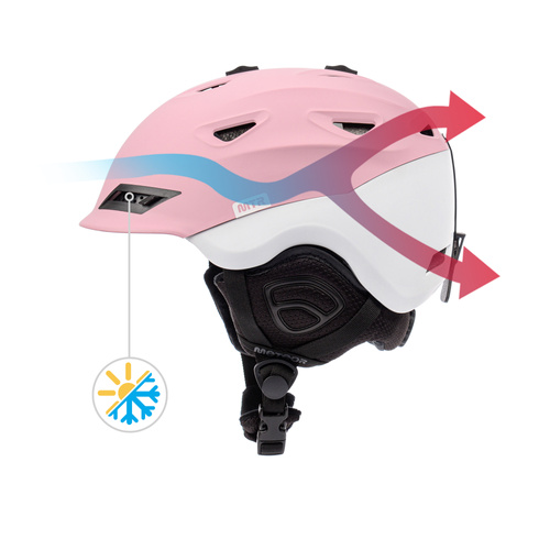 Kask narciarski Meteor Montara L 58-61 cm biały/różowy