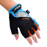 Rękawiczki rowerowe Meteor Gel GX36 XL niebieski/pomarańczowy