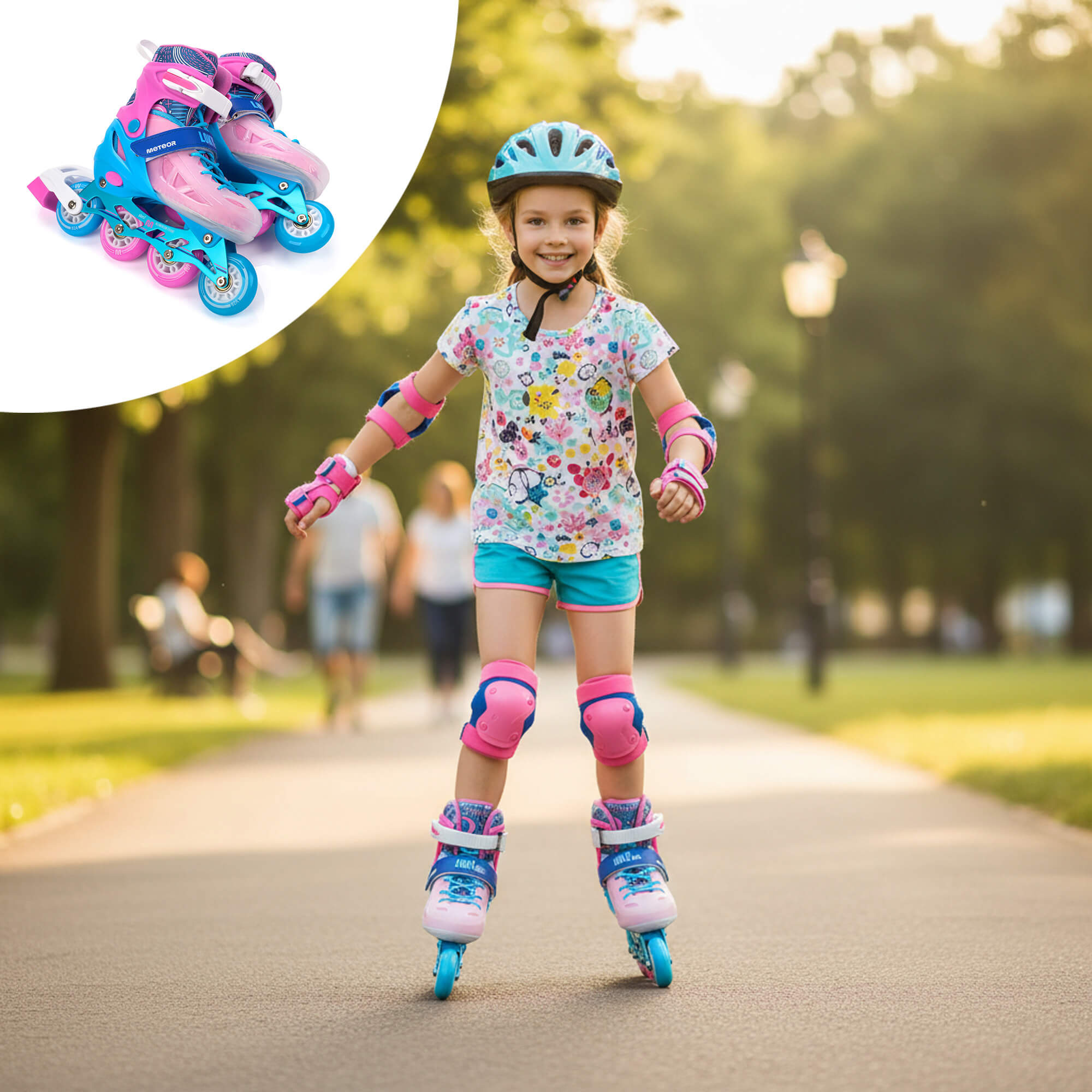 Inline skates Meteor Loky M 34-37 pink/blue pol_pl_Rolki-Meteor-Loky-M-34-37-rozowy-niebieski-41369_9