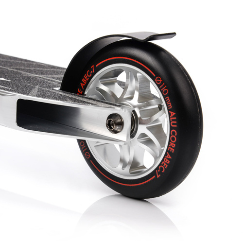 Meteor Edge Tretroller silber