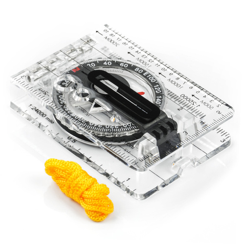 Folding compass Meteor with ruler and magnifying glass