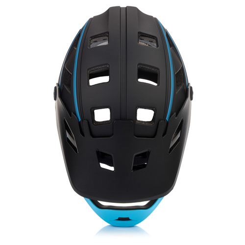 Full-face bicycle helmet Meteor Hydra S 51-55 cm black/blue