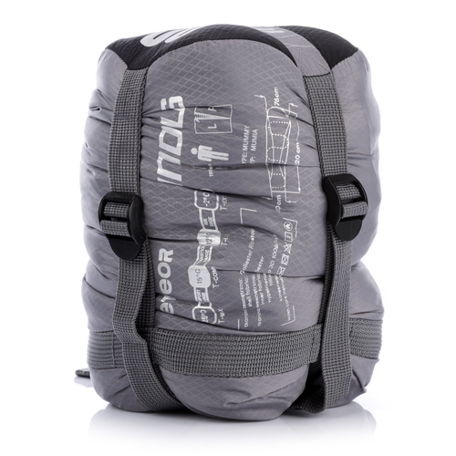 Sleeping bag Meteor Indus R gray / black
