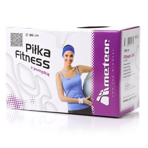 Meteor Fitness Ball 85 cm silber