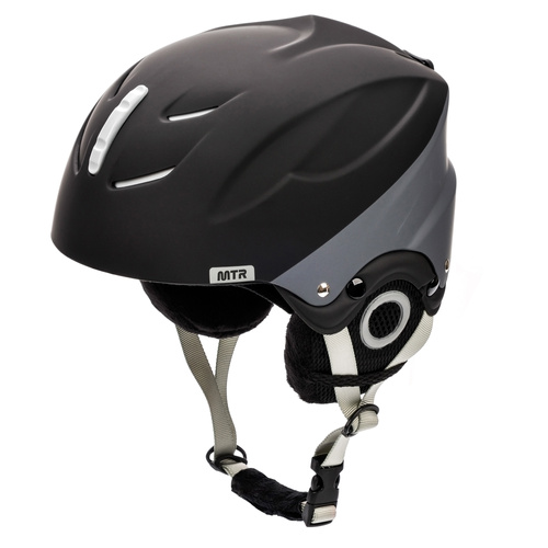 Skihelm Meteor Lumi M 55-58 cm schwarz/grau