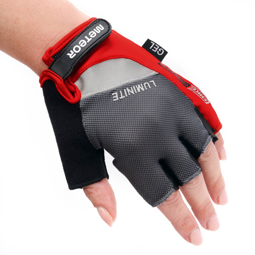 Rękawiczki rowerowe Meteor Gel GX33 L czerwony