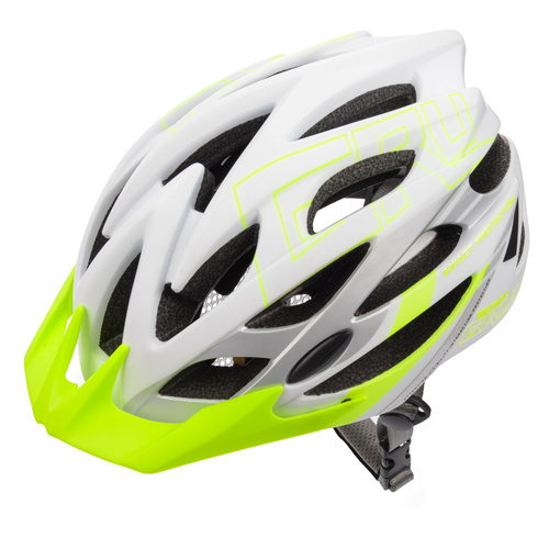 Meteor cycling helmet Gruver S 52-56 cm white/green