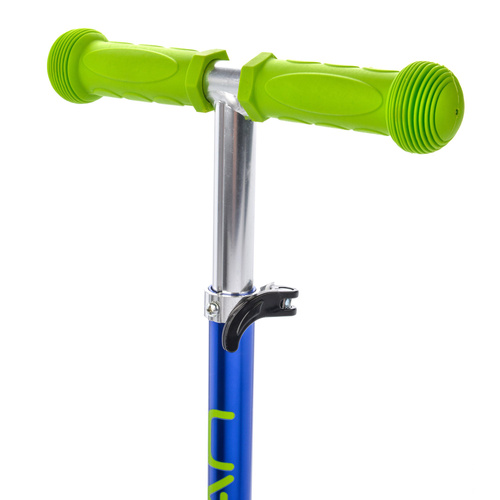 Meteor scooter three-wheel with led wheels green-navy blue