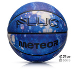 Basketball Meteor Fluo blau/weiß 7
