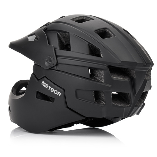 Full-face bicycle helmet Meteor Hydra M 55-58 cm black
