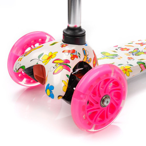 Dreirad-Roller mit geführten Rädern Meteor Tucan Butterflies