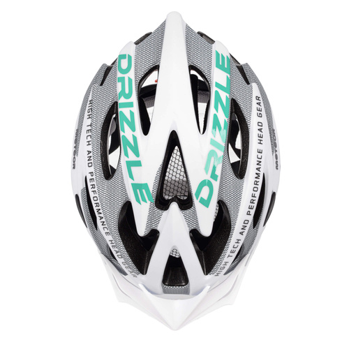 Kask rowerowy Meteor MV29 Drizzle L 58-61 cm biały/szary/miętowy