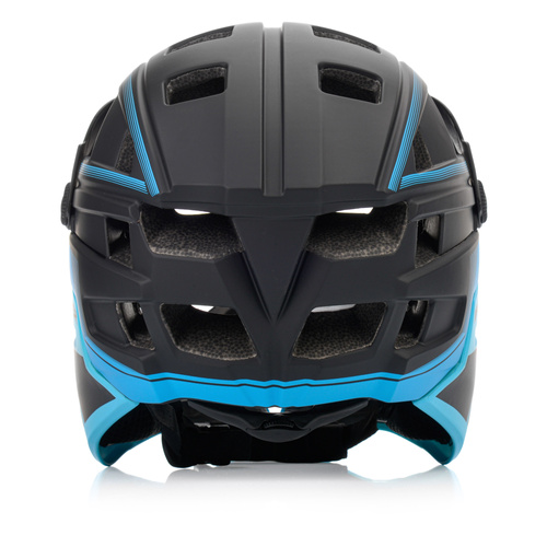 Fullface-Fahrradhelm Meteor Hydra S 51-55 cm schwarz/blau